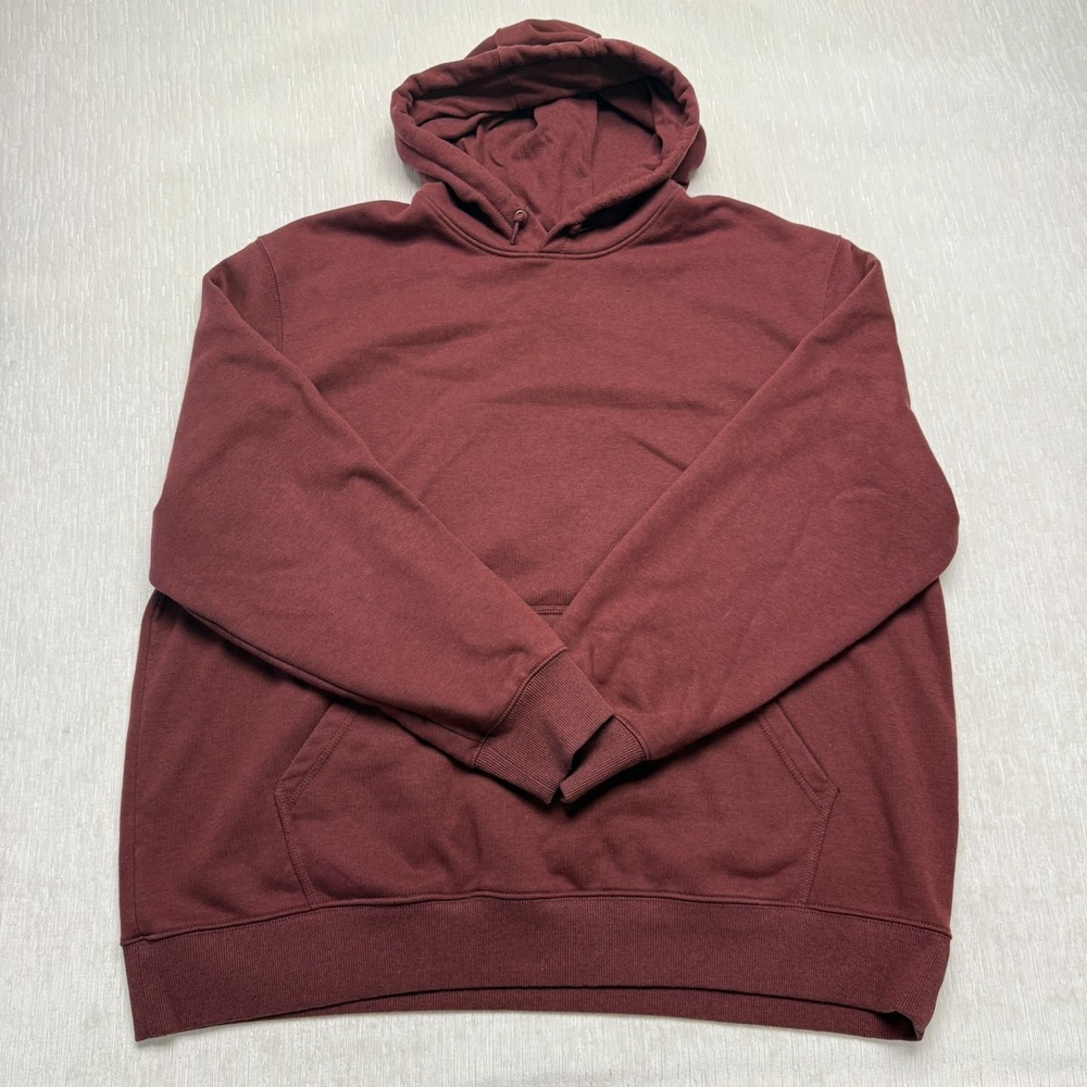 Carhartt Paxton Rain Defender Hoodie Mens 2XL Maroon Pullover Logo TS0615-M